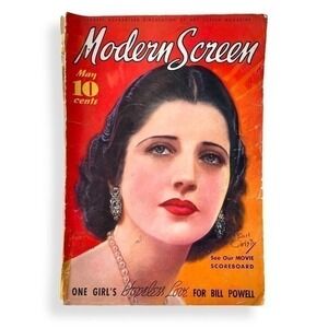 Vintage Modern Screen May 1935 cover-Earl Christy- Kay Francis
